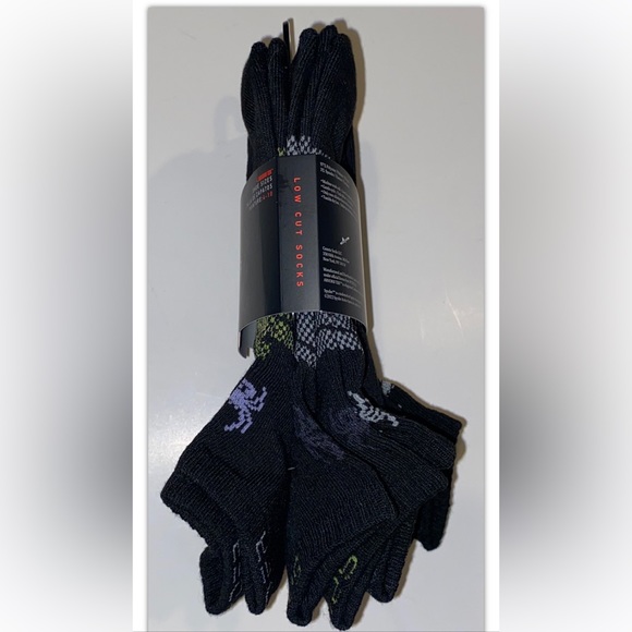 Spyder Low Cut Socks 5 Pair Women’s 4-10 Black w/ Multicolor Logo NEW! Cushion - Picture 6 of 12